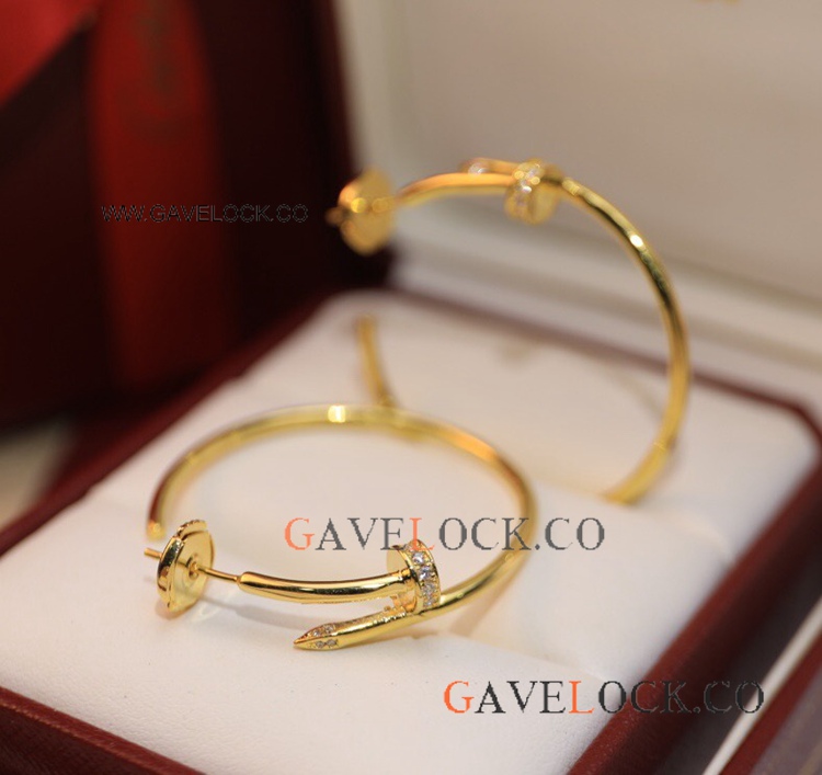 Replica Cartier Diamond Nail Earrings XL Extra size
